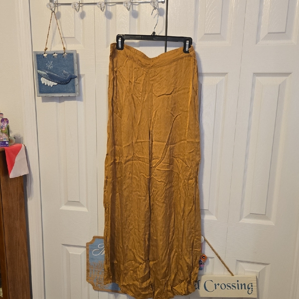 Young Fabulous & Broke Mustard Wide Leg Pants
